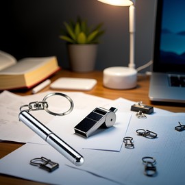 Pxiryanlow Silver Retractable Mini Pen Made of Stainless Steel Metal Tool Retractable Pocket Pen Keychain Dad Gadgets and Refills, Birthday, Students, Office Staff, Office and School Supplies