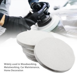 5 x 125 mm x 6 mm (L x D) Wool Felt Polishing Pads for Polishing Glass Plastic Metal Marble Scrubber Scouring Pads for Polishing Bathtub Orbital Polisher Buffer