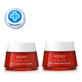 Vichy Liftactiv Colágeno Specialist Crema Facial 50 ml x2 | Tratamiento Anti-Edad Reafirmante