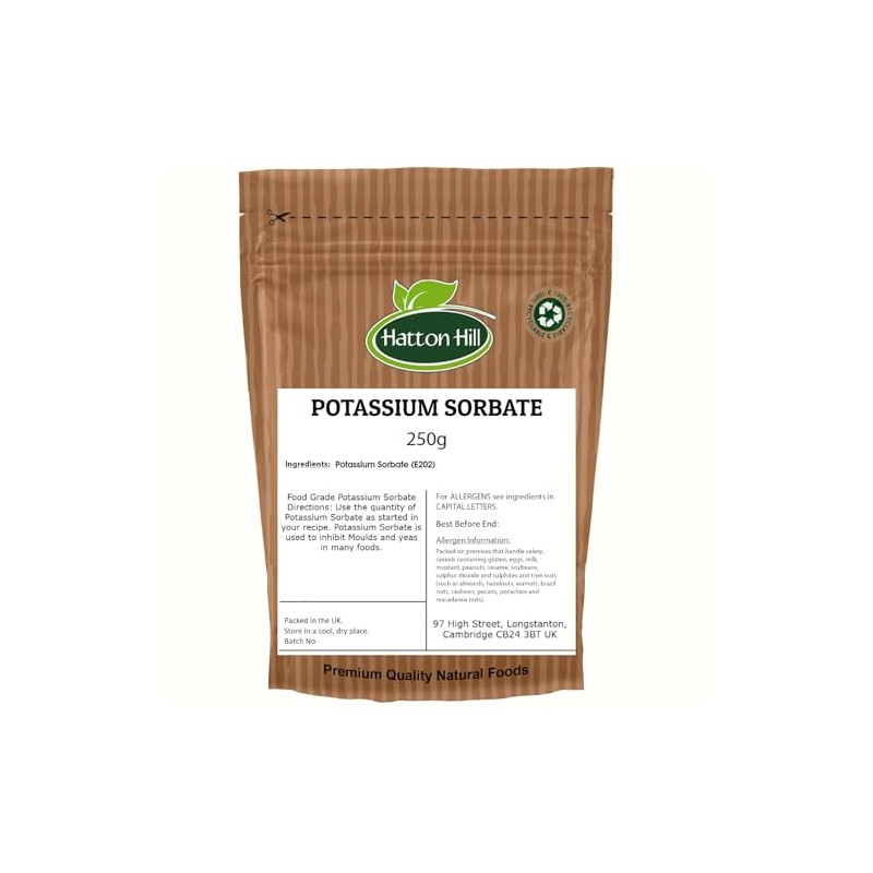 Potassium Sorbate 250g by Hatton Hill | Premium Food-Grade Preservative