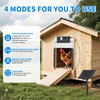 Automatic Chicken Coop Door, Solar Powered Roll-Up Chicken Door with