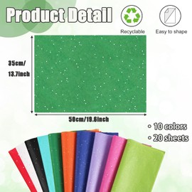 Jwssor Tissue Paper,20sheets Colorful Tissue Paper,14x20inch Rainbow Tissue Paper for Birthday Christmas