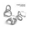 YNZGYBY Silver Chunky Stack Knuckle Rings Set for Women Trendy