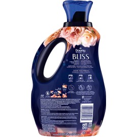 Downy Infusions Laundry Fabric Softener Liquid, Bliss, Sparkling Amber & Rose, 56 Fl Oz