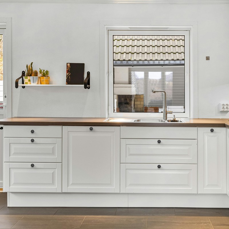 Ravinte 5 Pack Matte Black Kitchen Cabinet knobs Single Hole