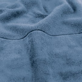 Möve Bamboo Luxe Wash Mitt 15 x 20 cm 60% Cotton / 40% Viscose Made from Bamboo Cellulose, Steel Blue