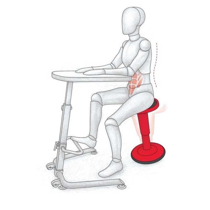 Pemberly Row 14-18" Plastic Hierarchy Height Adjustable Grow Short Stool