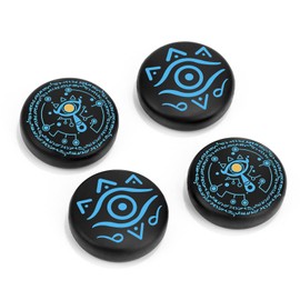 DLseego Switch Thumb Grips,Cool Switch Joystick Cover Anti-Slip Analog Stick Cap Cover,4PCS Thumb Grip Caps Compatible with Switch/Switch OLED/Switch Lite,Blue-Black