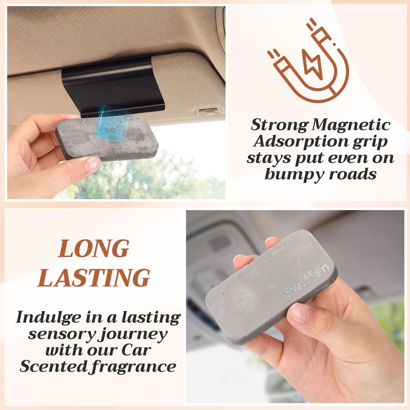 4 Pcs Stone Car Air Freshener Refills, Long Lasting Scent