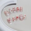 Mgmxbsth 30Pcs Press on Nails Short, Cute Nails Glossy Fake