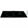 FindingKing Black Glass Top Jewelry Case w/ Black Velvet Display