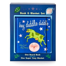 Binks & Books Baby Blanket & Nursery Rhyme Book Set | Hey Diddle Diddle