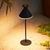 DEELUX Table Lamp Dimmable Wireless (Black, 1 Piece)