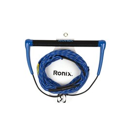 Ronix Combo 3.0 Hide Grip Wakeboard Handle, 1.15 in. Diameter w/70ft. 4-Sect. Hyb. Solin Rope, Blue