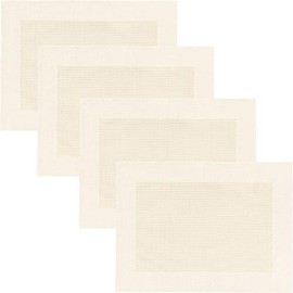 Erwin Müller Lisbon Place Mats Washable Cream 33 x 45 cm Pack of 4