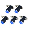 S SYDIEN Quick Connect Air Hose Fittings 5Pcs 6mm Tube