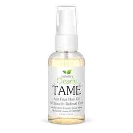 Clearly TAME Aceite para el cabello alisador anti-frizz | Suero natural ligero para cabello suave sin encrespamiento con ricino y romero | Sin sulfato