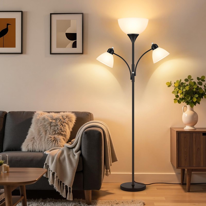 Coucrek Torchiere Floor Lamps for Living Room,72" Dimmable Lamp with