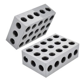 netuera 2-4-6 Blocks Matched Pair Hardened Steel 23 Holes (2x4x6) 1 Pair Ultra Precision Machinist Milling