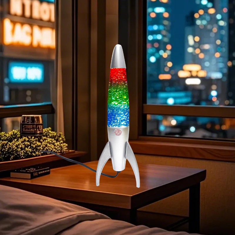 GANBIPU Original Glitter Liquid Motion Lamp - 14.5 Inch Cool