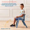 ECR4Kids SitRight Chair, Classroom Seating, Peacock Blue, 4-Pack