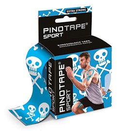 Pinotape Sport Kinesiology Tape 5 cm x 5 m Jolly Roger Blue