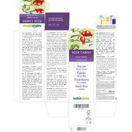 Dog Rose (Rosa Canina) Fruits Alcohol-Free Mother Tincture Naturalma | Rich in Vitamin C | Liquid Extract Drops 200 ml | Dietary Supplement | Vegan