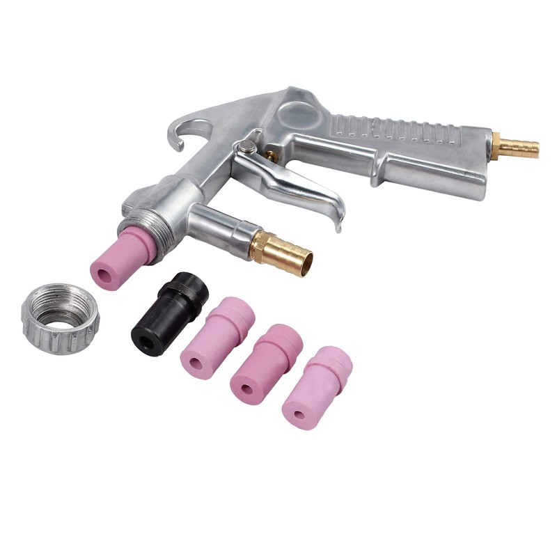 Bohaner Sand Blasting Gun Kit Handheld Sand Blaster Air Siphon