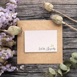 Sympathy Cards - 48-Pack Sympathy Cards Bulk, Greeting Cards Sympathy, 6 Floral and Foliage Designs, Envelopes Included, Assorted Sympathy Cards, 4 x 6 Inches