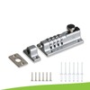 KEZZON Heavy Duty 4-Digit Combination Locking Bolt - Reinforced Zinc