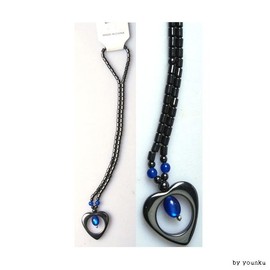 Heart Magnet Necklace / Magnetic Necklace / Beaded Necklace / Fashion Accessory / Neck Item 10ea