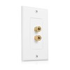 Tuperoymse 2 Posts Speaker Wall Plate Home Theater Wall Plate
