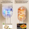 Wall-Mounted Toothbrush Holder with 2 Slots - No Drill Inductance
