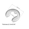sourcing map 4mm External Circlip C-Clip Retaining Shaft Snap Rings