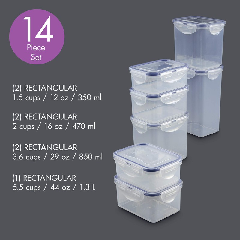 LOCK & LOCK Easy Essentials Food Storage lids/Airtight containers, BPA