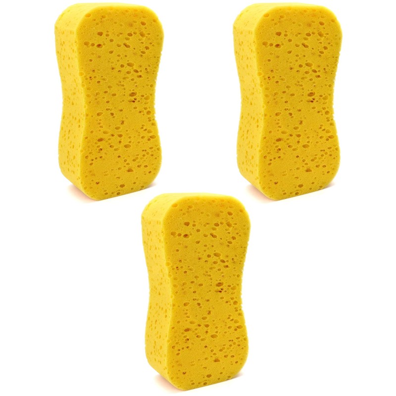 QWORK® 3 Packs Car Wash Sponges, Cleaning Sponge, Car Sponges