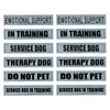 Paworld Service Dog Patch, 2 Pack Reflective Dog Patches, Removable