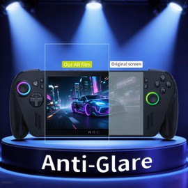 HAOLOCM 2 Pack AR Tempered Screen Protector for ROG Ally X, Anti-Fingerprint & Scratch Resistant, Bubble-Free Easy Installation, HD Clear Transparent, Essential Accessories for ASUS ROG Ally X Gaming Handheld