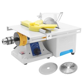 JAYGOVAN Mini Table Saw 350W Lapidary Equipment DIY Jewelry Polishing Bench Buffer Grinding Machine, 800-10000r/min with Flexible Shaft for Home Woodworking Carving
