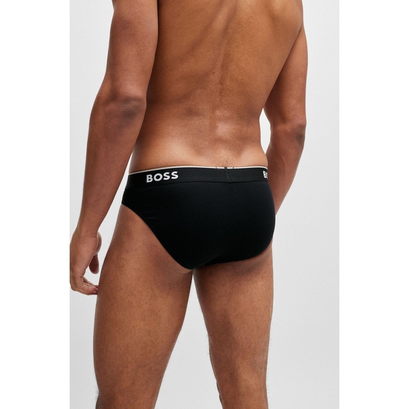 BOSS Men's Power Briefs Briefs Cotton Stretch Pack of 3,