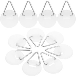 Magiclulu 50 Colgadores De Platos Redondos Adhesivos Para Pared Sin Taladro Soportes Invisibles Para ExhibicióN Y OrganizacióN De Vajilla En Cocina Y Hogar