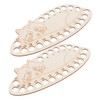 Operitacx Embroidery Sewing Tools Set 2pcs Wooden Thread Organizing Plate