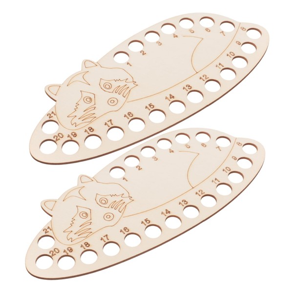 Operitacx Embroidery Sewing Tools Set 2pcs Wooden Thread Organizing Plate