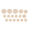 Clarinet Mouthpiece Patches Pads Cushion Beige Pack of 17