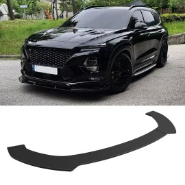 DREAMIZER Black Front Bumper Lip Spoiler Splitter Body Kit For Hyundai Santa Fe Veloster