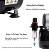 Timbertech Upgraded Airbrush Single-Piston Oil-free Mini Compressor ABPST08 with Cooling