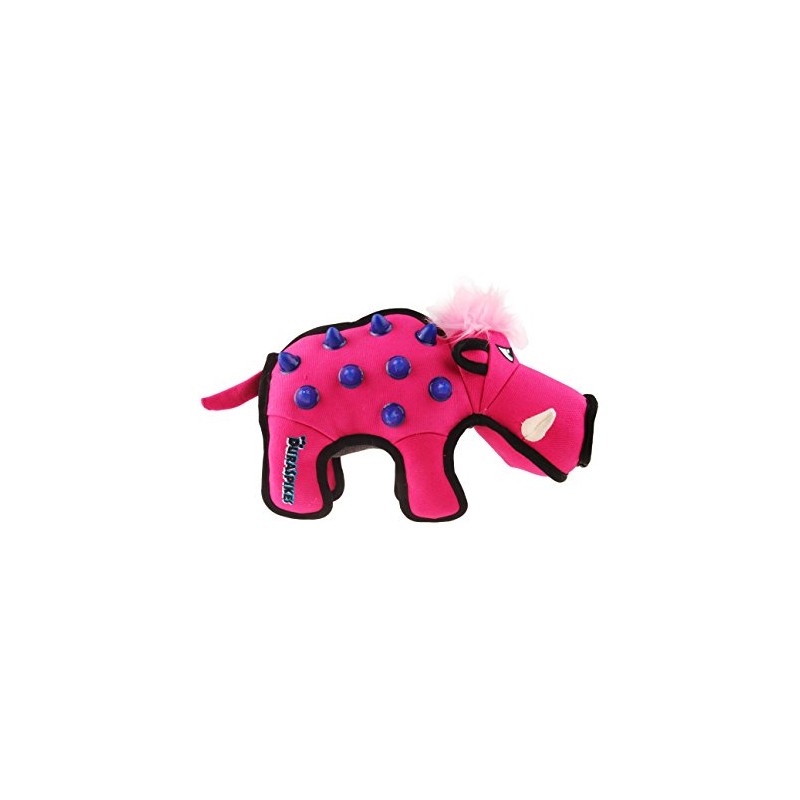 GiGwi Duraspikes Extra Durable Dog Toy Pink Wild Boar Interactive