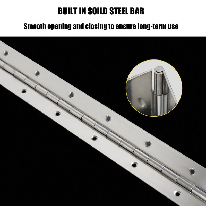4PCS 18Inch Continuous & Piano Hinges, Heavy Duty Stainless Steel