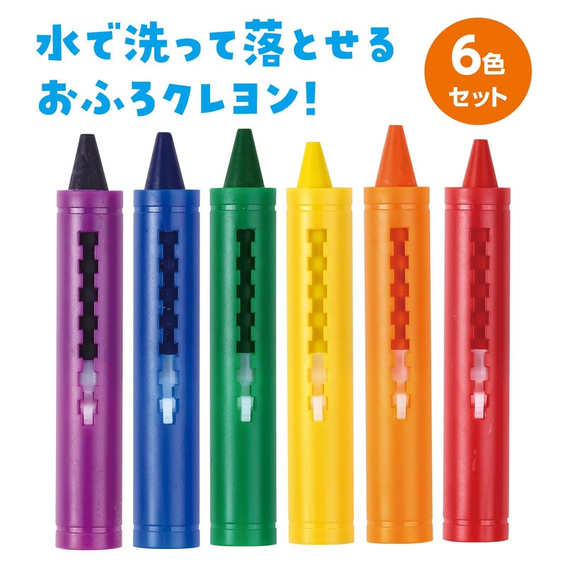 Artec 21900 Toy Stationery Bath Crayons, Set of 6 Colors