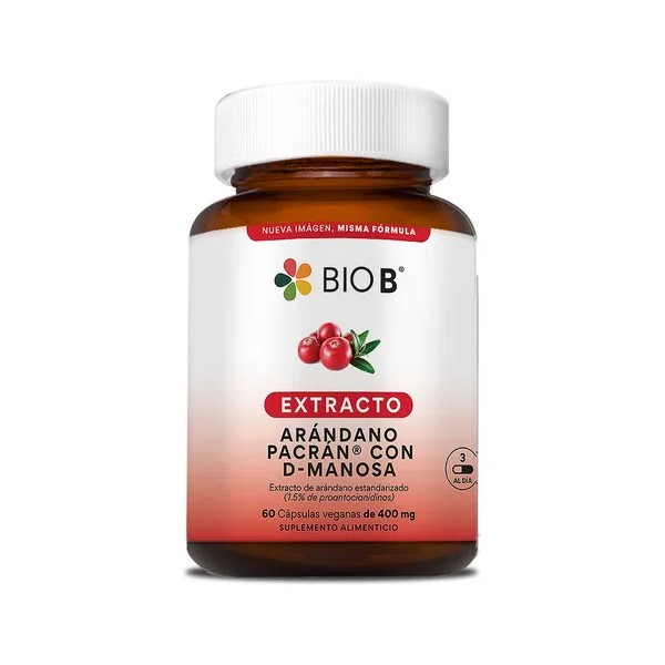 Bio B 60 Cápsulas Extracto De Arándano Con D-manosa Sabor
